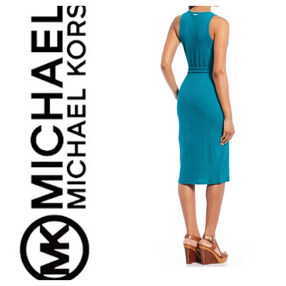 New PLUS SIZE Michael Kors Rib Knit Tank Dress - Picture 2 of 7